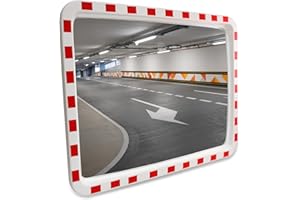 LABT Verkehrsspiegel rechteckig 60 x 80 cm Straße Überwachungsspiegel Sicherheitsspiegel Konvexspiegel außen und innen Weitwinkeleffekt