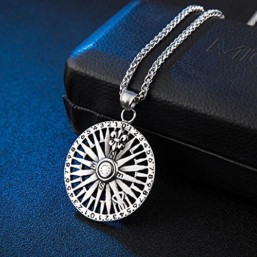 Aoligei-Europens-et-amricains-de-rock-chanteur-cheveux-styliste-Scout-fleur-rond-carte-pendentif-titane-collier-en-acier-pull-chane