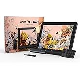XPPen Artist Pro 16 (Gen 2) tablet graficzny z wyświetlaczem do PC, ekran 2,5K QHD 16 cali, 16384 poziomy ciśnienia, długopis