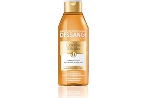 DESSANGE - Ekstremalny szampon regenerujący Nutri-3 Olejki - Formuła wzbogacona olejkami arganowymi, Kamelią i Pracaxi - Intensywnie odżywia i odbudowuje włókno - Do włosów wysuszonych i