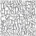 Produktbild Deco Art Kunststoff Andy Skinner Mixed Media Schablone 8 Zoll x 8-inch-alphabet Spaghetti