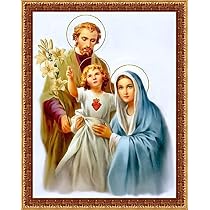 SHARON UV Digital Mother Mary and Baby Jesus Holy Family Photo ...