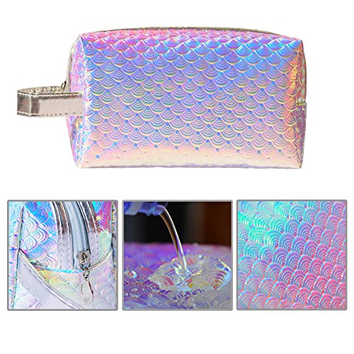 BeautyBigbang-Portable-Trousse--Maquillage-Pochette-de-Voyage-Sac-Motif-Ecaille-Cosmtique-Organisateur-de-Toilette-avec-Fermeture