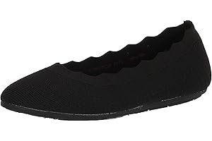 Skechers Kobiety Cleo 2.0 - Love Spell Scalloped Knit Skimmer Flats With Air-cooled Memory FoamMokasyn płaski
