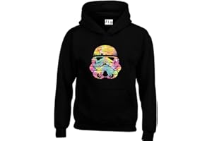 JLB Print Trooper Helmet Wall Colours Space Wars Sci Fi Movie Film Inspired Premium Quality Unisex Hoodies for Men and Women