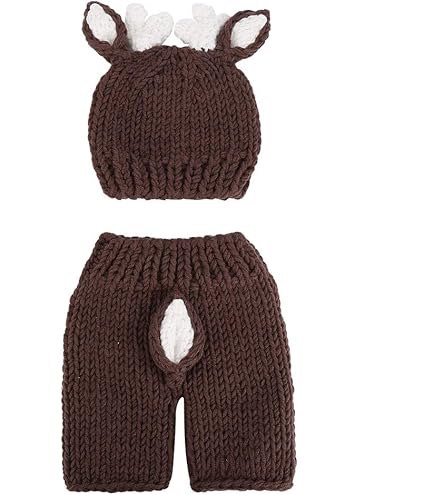 Winmany Baby Gehaakte Breiwerkfoto Fotografie Rekwisieten Outfits, 2 STUKS Pasgeboren Foto Prop Romper Hoeden Kostuum Peuter Accessoires voor 0-2 Maanden, babyblauw, 0-3 Maanden Winmany Baby Gehaakte Breiwerkfoto Fotografie Rekwisieten Outfits, 2 STUKS Pasgeboren Foto Prop Romper Hoeden Kostuum Peuter Accessoires voor 0-2 Maanden, babyblauw, 0-3 Maanden