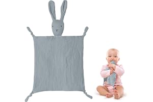 Vicloon Kołdra dla niemowląt, kochany Lovey, Snuggler pluszowa Zabawki, Kocyk dla niemowląt dla dziewczynek dla chłopców, towarzysz od urodzenia, wypchane zwierzę, miękkie i zmywalne(szare)