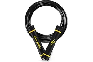 HONOR ATHLETICS Corda per Saltare Ponderata Stile Muay Thai/Progettata per Allenamento ad Alta Intensità/Muay Thai & MMA - Corda per Saltare in PVC Resistente - Corde per Fitness Pesanti da 1,1 lb in PVC