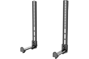 WALI Supporto universale per soundbar, regolabile, per Samsung, Bose, Sonos, LG, Vizio e la maggior parte delle soundbar da 50 a 114 cm di larghezza, si estende da 1,6 a 7,2 pollici, supporta 15 kg,