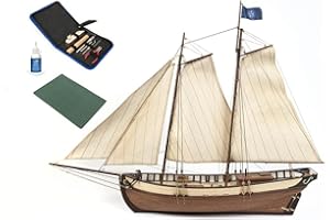 OCCRE Modellboot aus Holz mit Sonnensegel – Oktre 12007S