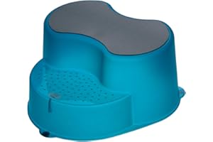 Rotho Babydesign TOP Taburete para Niños, Azul (Translucent Blue), 37.8 x 36.5 x 18.3 cm