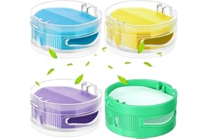 Vicloon 4 Stück Shark Anti-Geruchs-Kartusche, Geruchsneutralisierer Ersatz für Shark HZ3002 IZ862H IZ562H AZ3002, Geruchsneutralisator-Kartusche Ersatz für Shark Staubsauger (Grün Lila Gelb Blau)