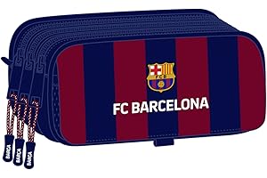 safta F.c Barcelona Big Triple Trousse à Crayons Taille Unique