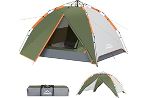 Gysrevi Tienda de Campaña 2-3 Personas, Tienda Pop Up Portátil, Tienda Instantánea con 2 en 1 Doble Capa, Anti Impermeable Viento, para Camping, Familiar, Senderismo, Mochileros