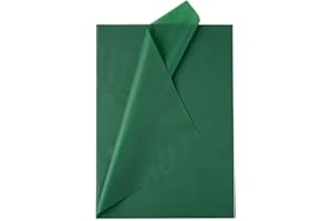 WE MOMENT ZONE 50 Feuilles Papier de Soie Vert Foncé Papier Emballage Format 50x70cm