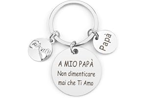 RGHSZ Regalo Festa del Papà,Portachiavi Papà,Regalo Papà Compleanno, Festa del Papà Idee,Regalo Portachiavi Festa del Papa,Regali per Papà,Festa del Papà Regali Personalizzati Regali per la Festa del Papà