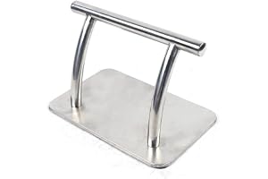 TRIEBAN Rostfritt stål fotstöd frisör, professionell frisörstol fotstöd mobil fotpeda för frisör skönhet spa nagelmassage salong stolar 30 x 19 x 18 cm