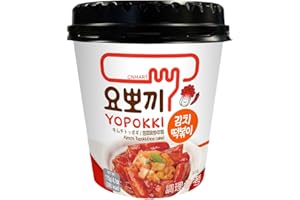 Young Poong Yopokki Kimchi Flavour Topokki Rice Cake Cup 115g by CNMART