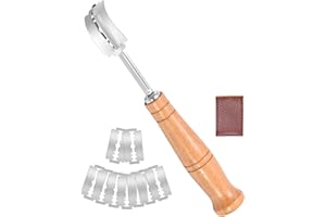 SOSALUK Lame Boulanger Lame à Pain avec 10 Lames Grignette Boulanger Scarificateur pour Pain Incisette Pain Rasoir à Pain Cutter Boulangerie pour Grigner Scarifier Pâte