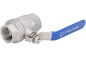 2-pack Full Port Kulventil 3 4 Tum 316 Rostfritt Stål Invändig Gänga 1000 WOG Manuell Avstängningsventil med Lågt Motstånd och Bra Tätning för Vattenolja Gas