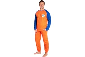 Dragon Ball Z Mens Pyjamas Set - Nightwear Long Sleeve PJs Lounge Set for Men and Teenagers S-3XL - Gifts for Him