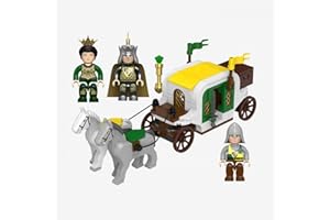 BlueBrixx Pro 108808 – Burg Bärenfels: Kutsche des Burgherren aus Klemmbausteinen mit 235 Bauelementen. Kompatibel mit Anderen Klemmbausteinen. Lieferung in Originalverpackung.