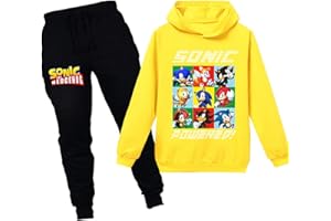 Silver Basic Niños Sudadera con Capucha y Pantalones Chándal Conjunto de Pijama de dos Piezas Videojuego Disfraz Personajes de la Película Sudadera