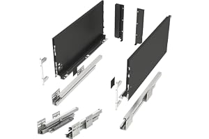SOTECH Lådsystem JUNKER SLIM med Push to Open (antracit, höjd 199 mm, djup 350 mm, lastbar upp till 35 kg) låda med 13 mm sma