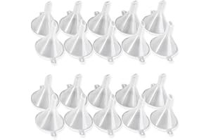 XIAONAN 200 Stück Mini Trichter für Füllung Liquidflasche Flüssigkeit Kleine Proben von Parfüm-Emulsion, Klar