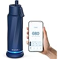 WaterH Vita Smart Water Bottle with Reminder to Drink Water, BPA-Free Vacuum Insulated Water Bottles with Straw, Bluetooth Intake Water Tracking Bottle, Ideal for Gift (18 oz)