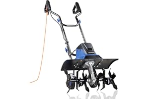 Hyundai 1500W Electric Garden Tiller, Cultivator, Rotavator & Rototiller – 6 Steel Blades, 45cm Working Width, 22cm Depth, 10m Power Cable