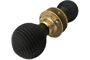 HARRINGTON MARLEY Poignée de porte en bois en forme de ruche - Style victorien - En laiton