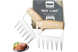 FANSEZQ Cocina Garras，Carne Garra，Divisor de carne de acero inoxidable，Garras para Carne，Pulled Pork ，Garras de Oso para BBQ ，para tallar pavo, pollo o cocinar en barbacoa, parrilla.