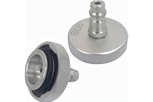 AXILYZE Adaptateur pour réservoir de Liquide de Frein avec Embout Euro, Adaptateur de Purge de Frein en Aluminium, Compatible avec Les modèles de la série américaine