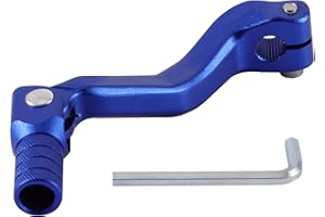 GOOFIT Aluminum Alloy Gear Lever Blue Shift Lever Shift Pedal Folding Gear Lever Replacement for Cb250 Motocross Bike ATV Dirt Pit Bike
