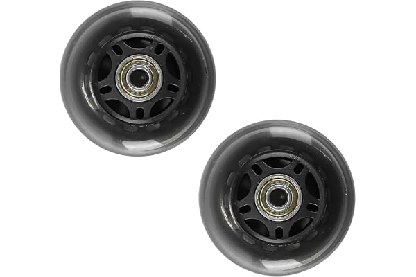 Fasizi 2 st. 3-tums möbelhjul, 75 x 24 x 8 mm, PU-hjul, ersättning för bagagevagn, skridskor, möbler, arbetsbänk, vagn
