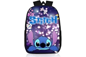 OBLRXM Stitch Sac a Dos, Cartable pour enfants, Stitch Sac à Dos Cartable pour la Maternelle Sac à Dos pour Enfants Scolaire Sac à Dos pour l’école et la crèche