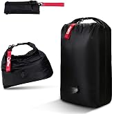 CYFIE Empty Travel Clothes Bags, Black M, Nylon 70D | TPU | Reusable, Dirty Clothes Bag, Waterproof Swimming Bag, Ideal for S