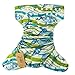 iZiv(TM) Newborn Organic Infant Waterproof/Adjustable/Reusable/Washable Pocket Cloth Diaper Fit Babies 0-3 Years(Fish)