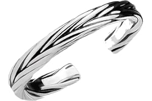 Tata Gisele - Anello da piede regolabile, effetto intrecciato, per dita dei piedi