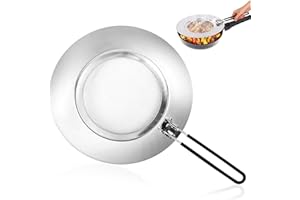 PBUSPU Aciers Inoxydables Protection Anti-éclaboussures Pliable pour Poêles de 20, 24 et 28 cm Tamis Anti-éclaboussures pour Cuisiner et rôtir