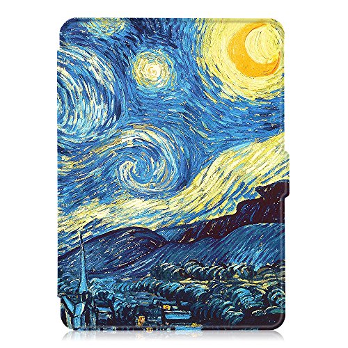 Fintie Kindle Paperwhite Hülle – Die dünnste und leichteste Smartshell Case Schutzhülle Tasche mit auto Sleep / Wake für den neuen Kindle Paperwhite 2016 (mit 300 ppi-Display, 6 Zoll, und integrierter Beleuchtung) und alle Modelle von 2012, 2013, 2014, 2015, Sternennacht - 5