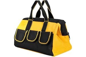 CRSUSUKJ Borsa per attrezzi impermeabile, Borsa Porta Attrezzi Multifunzione, 600D Oxford, Impermeabile, Con Zip Flessibile, Borsa Porta Utensili, Resistente All'uso, Elettricista, Falegname