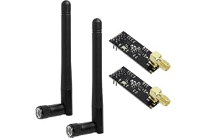 2 Styck NRF24L01+PA+LNA Trådlös RF-sändare-mottagare RF-modul Sändare-mottagare med SMA-antenn, Trådlös RF-sändare-mottagare