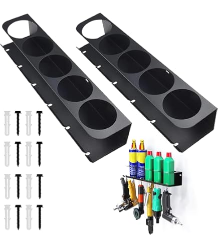 Porta Bombolette Spray WANDGU Da 5 Posti - Organizzatore Per Vernici E Lubrificanti Da Garage - Foto 5