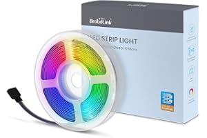 Broadlink Striscia LED 3 m, Strisce LED Colorati Dimmerabile con telecomando per TV da 32-60 '', Luci Colorate per Casa, Decorazioni, funziona con telecomando IR RM4 Mini RM4 pro