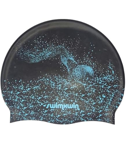 Cuffia Da Nuoto In Silicone Born To Swim - Comoda, Antiscivolo, Design Italiano, Taglia Unica - Foto 2