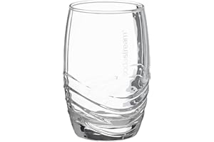 Sodastream Verres à eau et soda – 4 unités – 4 x 330 ml – Transparent – Compatibles Lave-vaisselle – Assortis aux Bouteilles en Verre Crystal