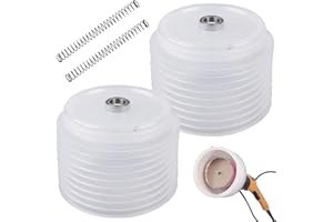 VEGOATY Parapolvere per trapano, 2 punte per trapano, antipolvere, in gomma, con maniglie e cuscinetti incorporati, raccogli polvere per apribottiglie da 125 mm