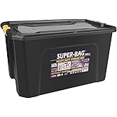 Super Bag 100 L Kapaklı Saklama Kutusu, Ağır Hizmet Plastik Depolama Kutusu, &Ccedil;ok Ama&ccedil;lı Eşya D&uuml;zenleme ve Saklama Kabı, Darbe